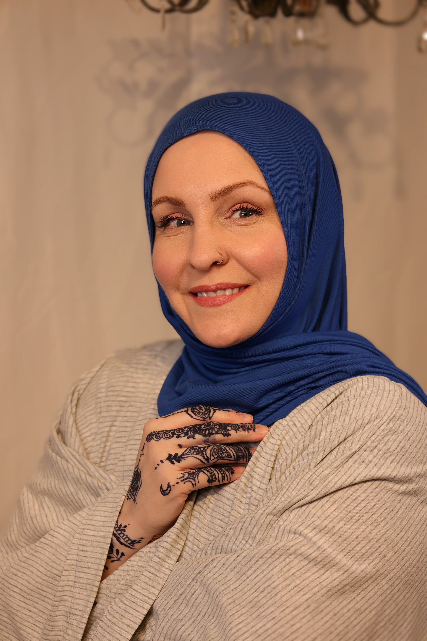 Jersey Hijab: Yale Blue