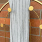 Solid Sparkle Jersey Hijab: Silver Grey Striped Lurex