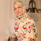 Printed Jersey Hijab: Cool Minty Floral