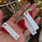 Freedom Watermelon Gold Keychain