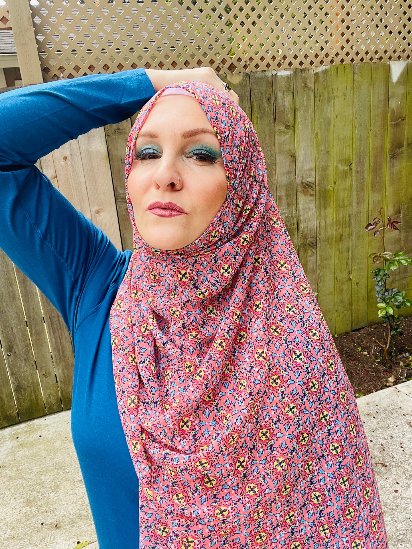 Limited Edition Crepe Chiffon Hijab: Turkish Garden