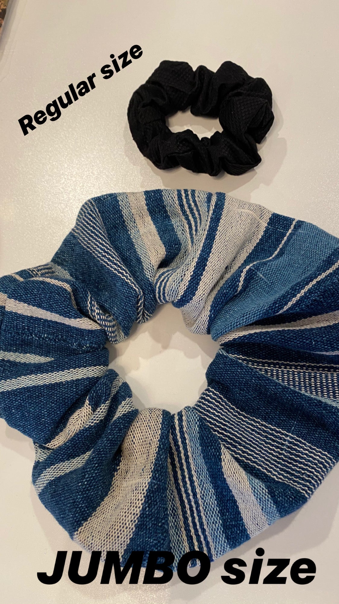 JUMBO Scrunchie - Cote d'Ivoire Blue Striped