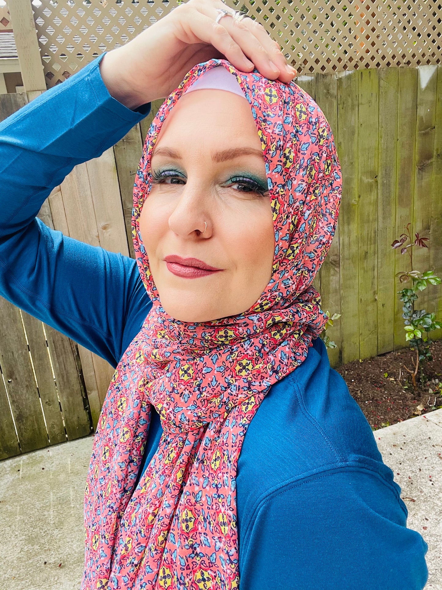 Limited Edition Crepe Chiffon Hijab: Turkish Garden