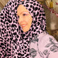 Printed Jersey Hijab: Wild Orchid Leopard