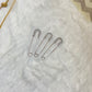Rhinestone Safety Pins: Silver