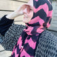 Limited Edition Chiffon Hijab: Pink Sherbet Zigzag