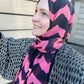 Limited Edition Chiffon Hijab: Pink Sherbet Zigzag
