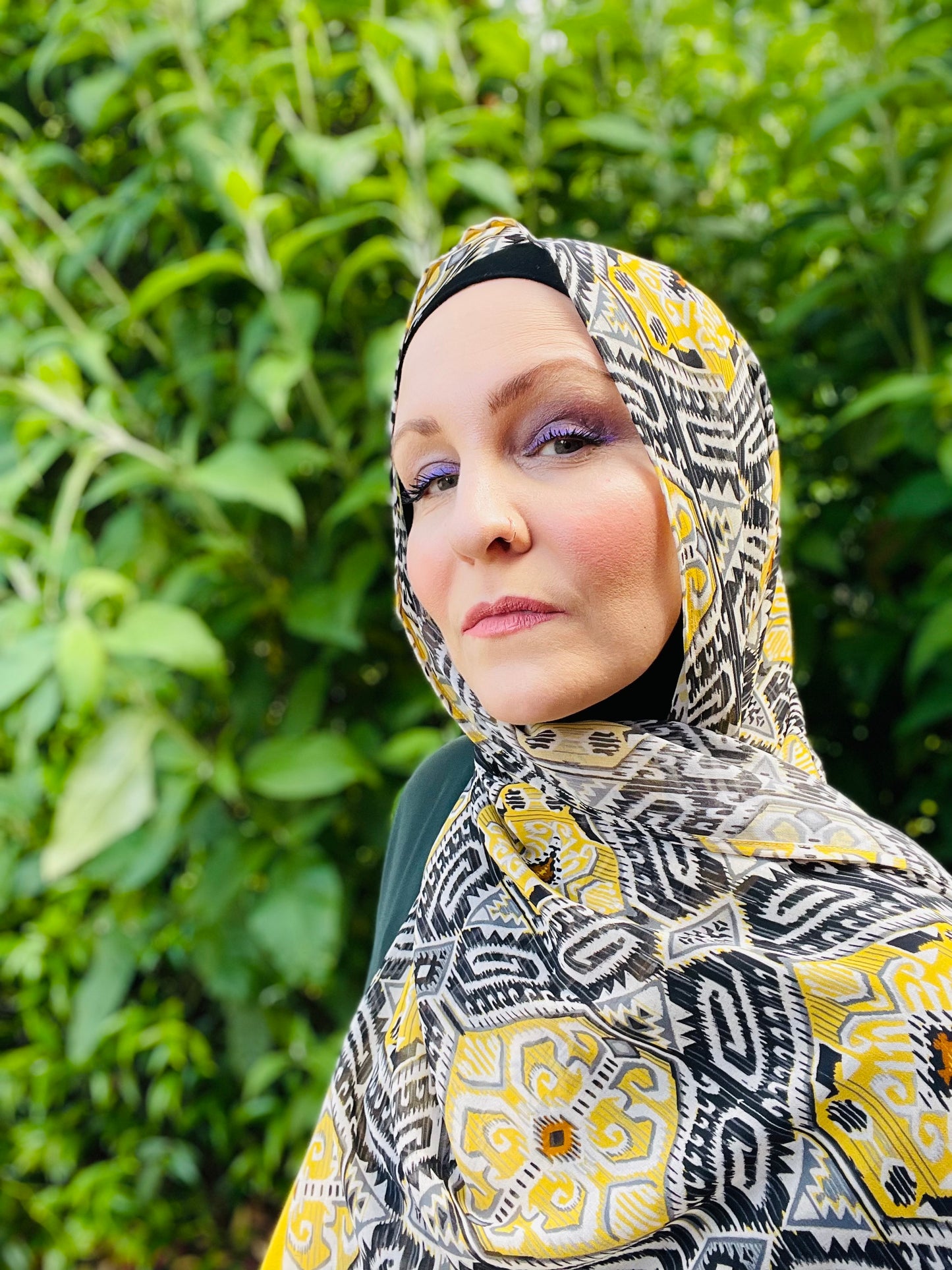 Limited Edition Georgette Chiffon Hijab: Italian Dandelion