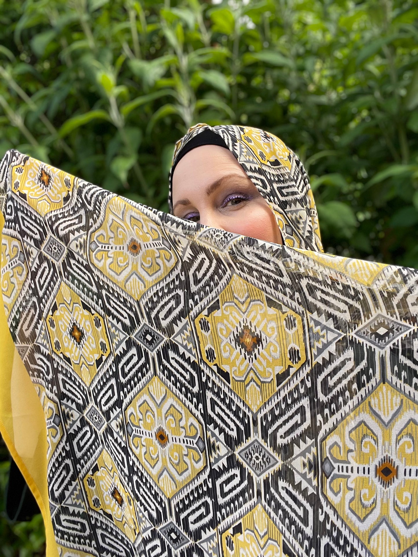Limited Edition Georgette Chiffon Hijab: Italian Dandelion