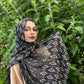 Limited Edition Crepe Chiffon Hijab: Black Diamond