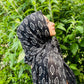 Limited Edition Crepe Chiffon Hijab: Black Diamond