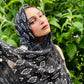 Limited Edition Crepe Chiffon Hijab: Black Diamond