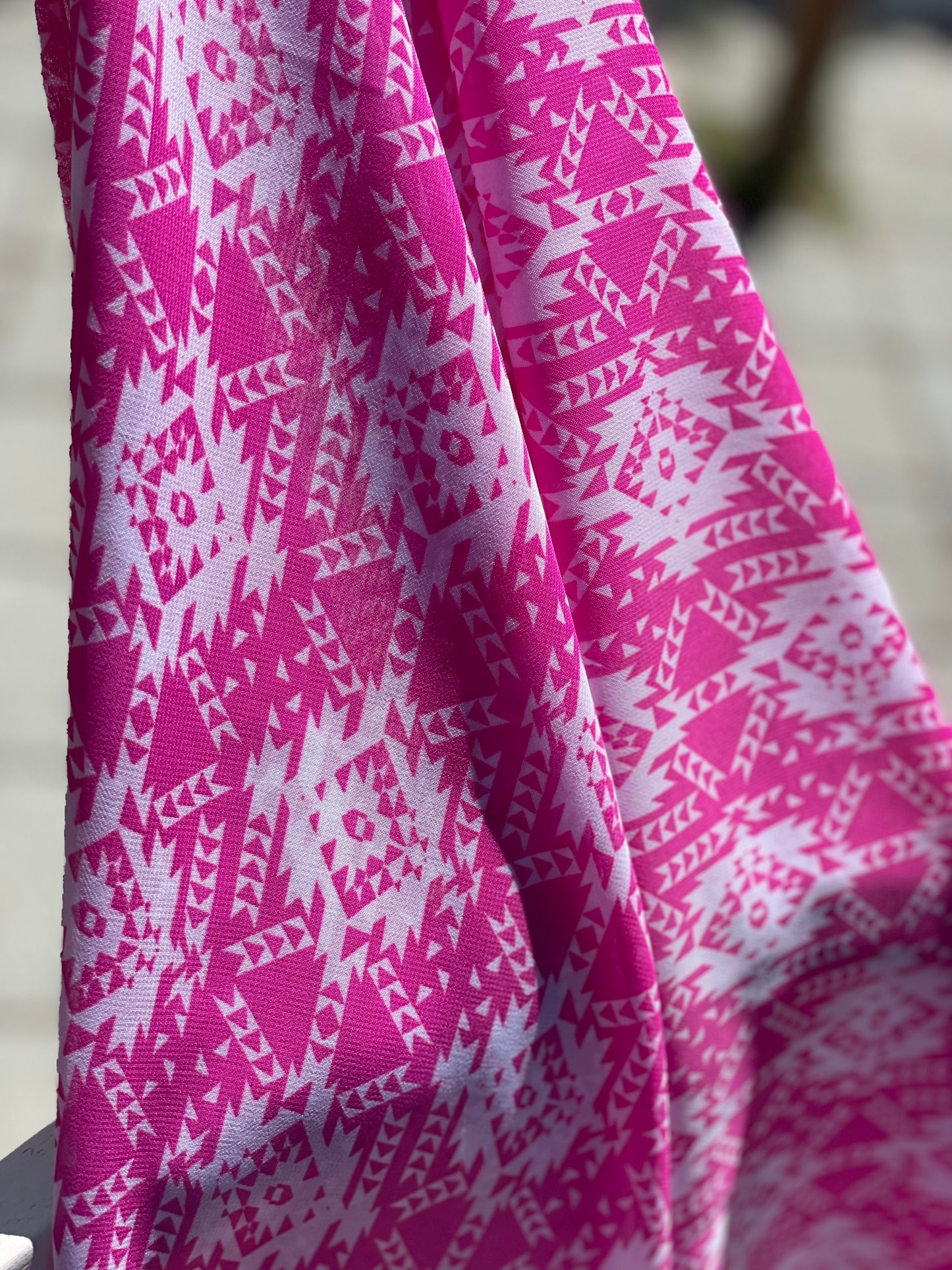 Limited Edition Chiffon Hijab: Hot Pink Albuquerque