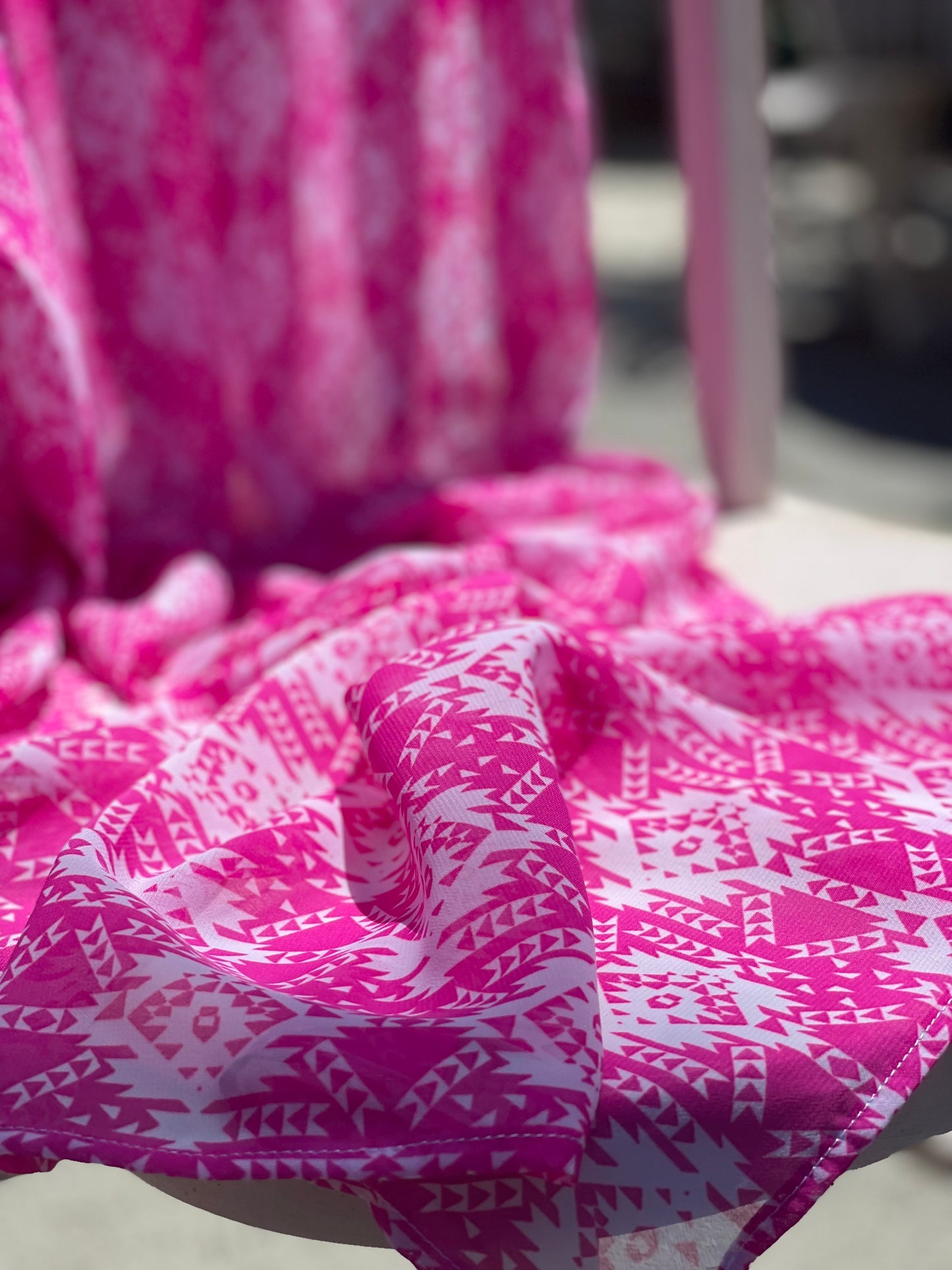 Limited Edition Chiffon Hijab: Hot Pink Albuquerque