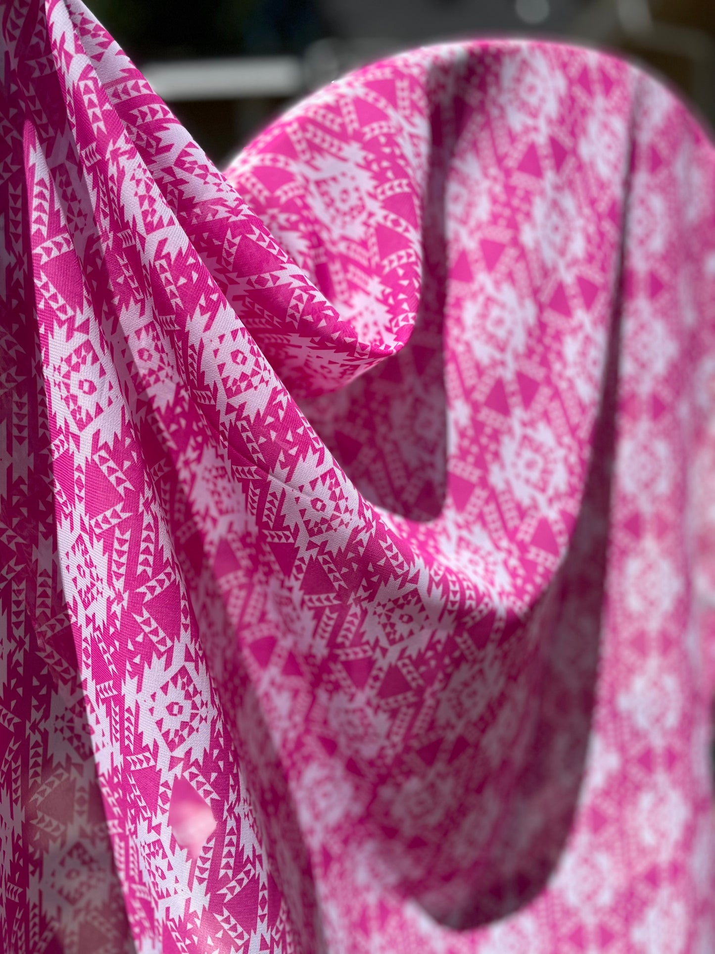 Limited Edition Chiffon Hijab: Hot Pink Albuquerque