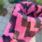 Limited Edition Chiffon Hijab: Pink Sherbet Zigzag