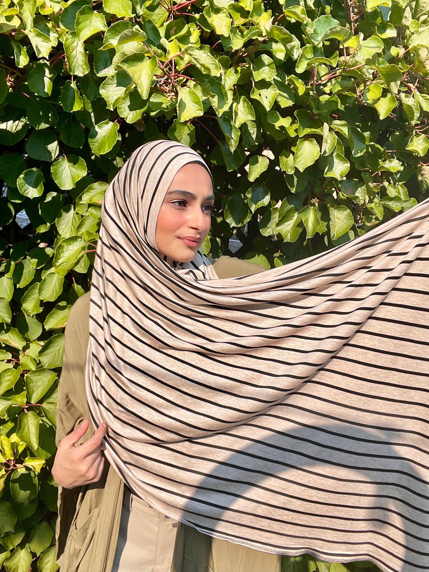 Woven Jersey Hijab: Desert Sands