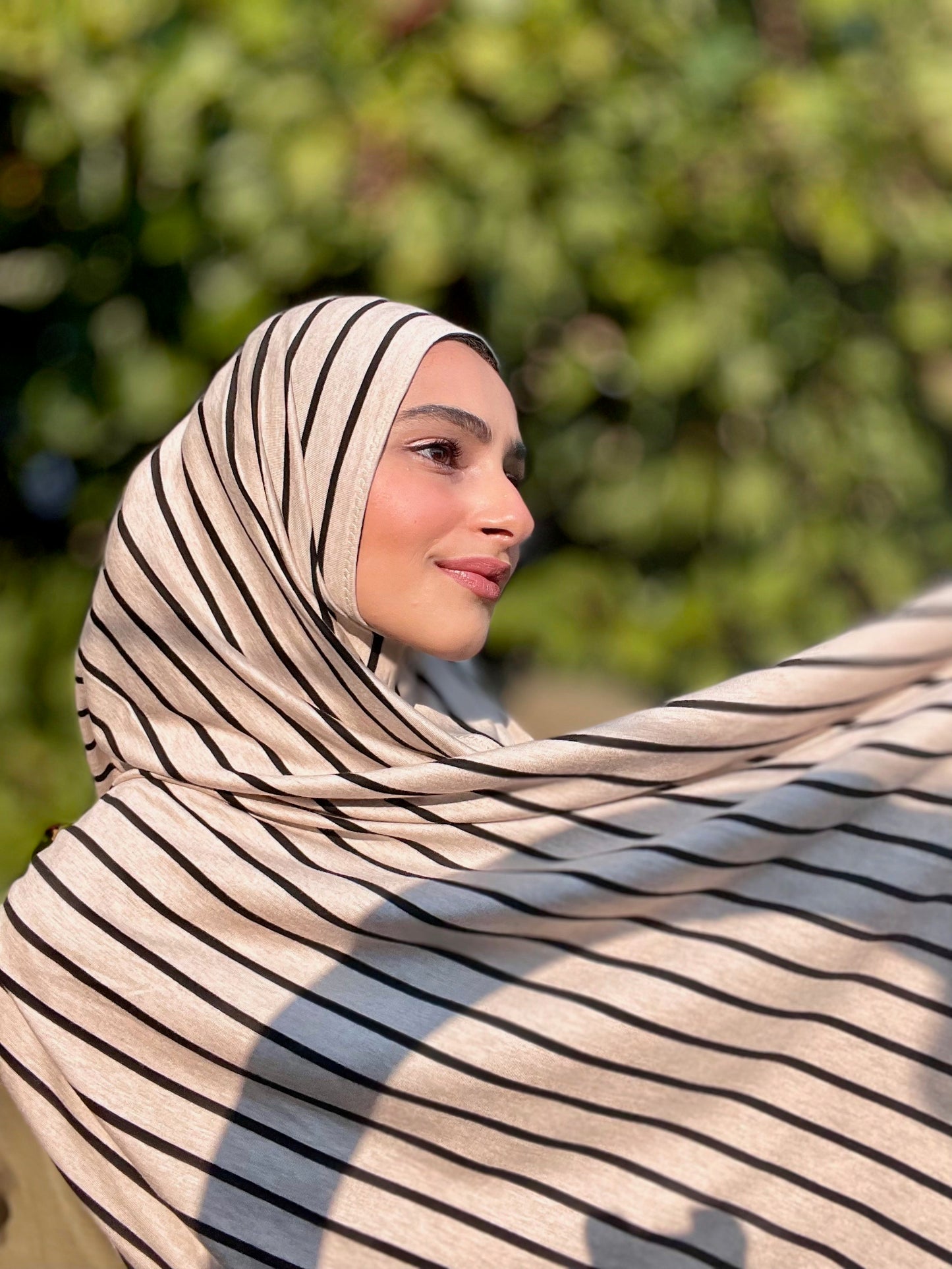 Woven Jersey Hijab: Desert Sands