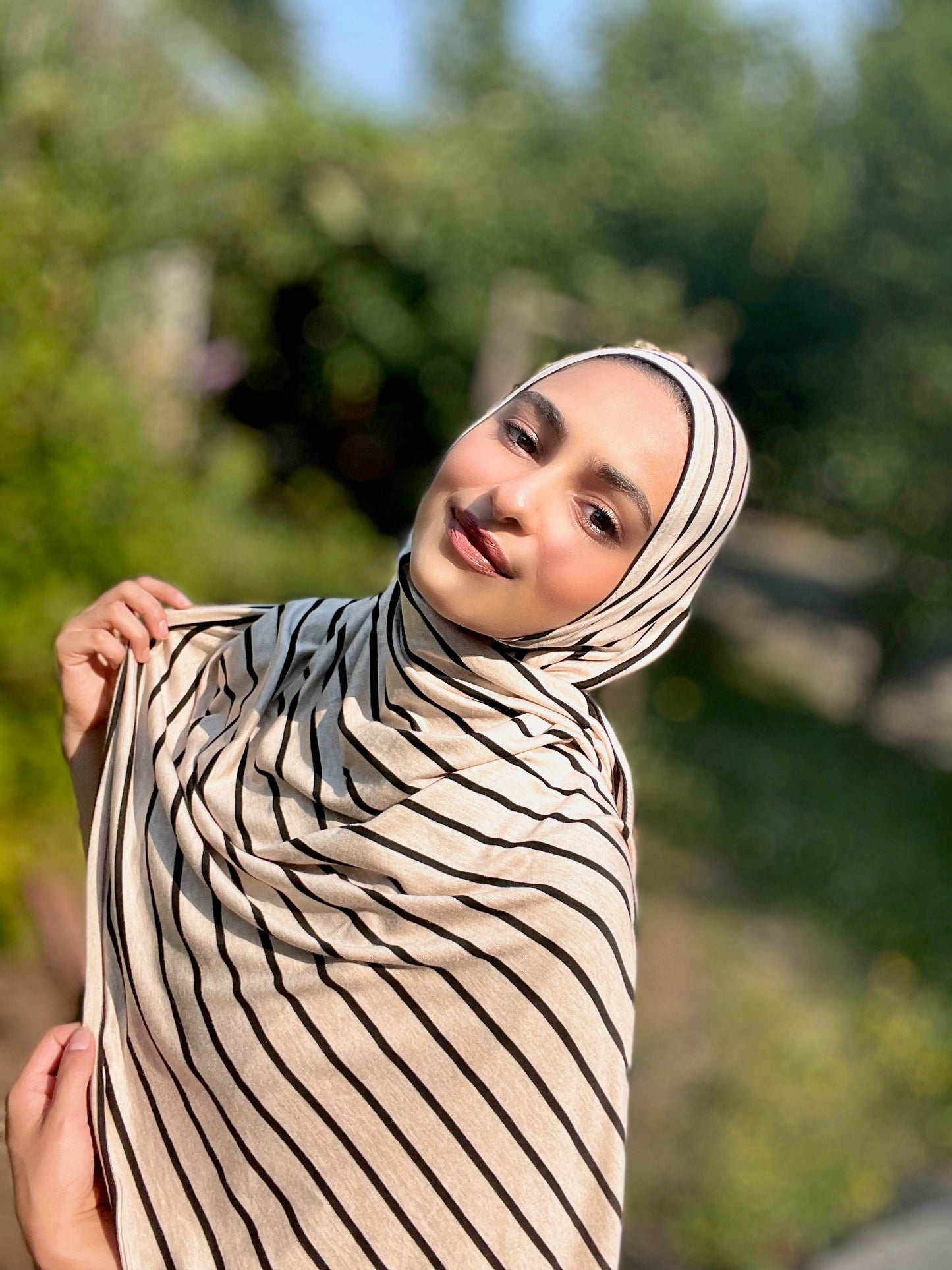 Woven Jersey Hijab: Desert Sands