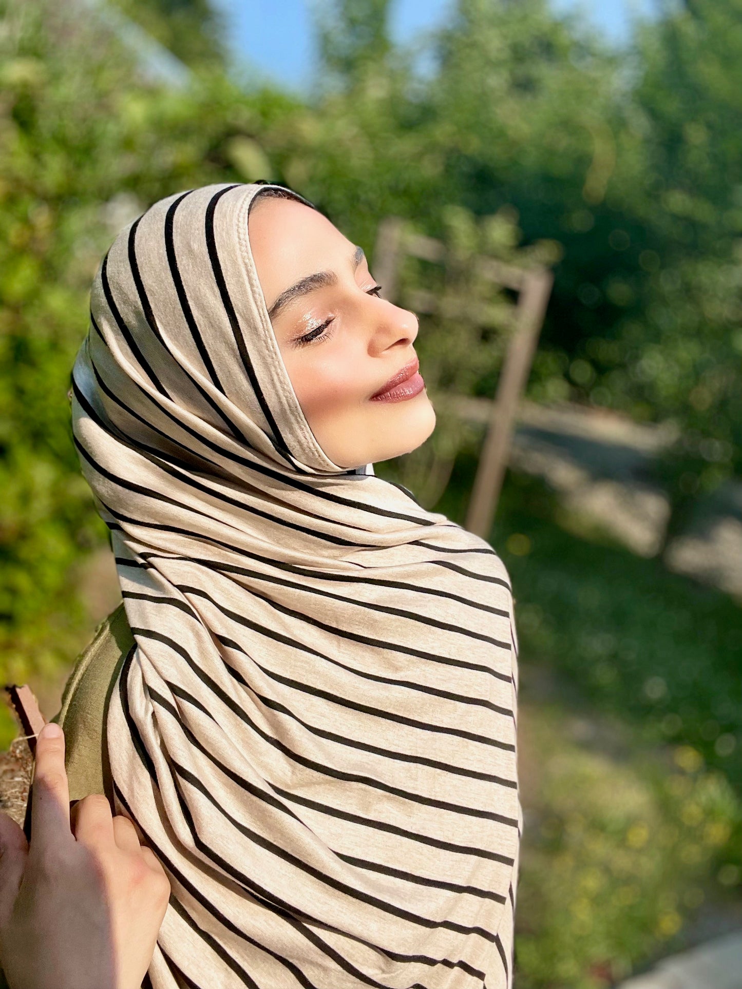 Woven Jersey Hijab: Desert Sands