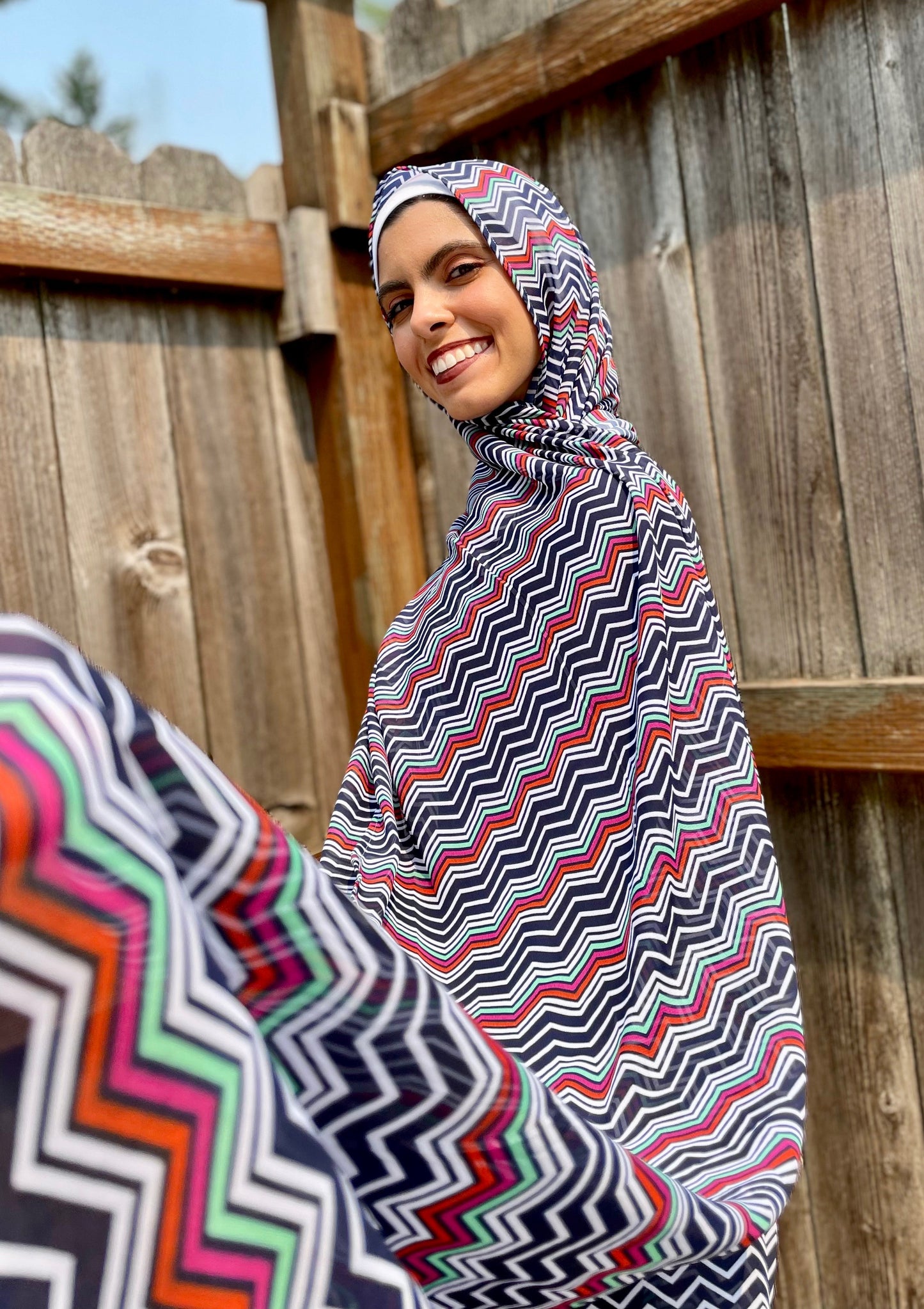 Limited Edition Chiffon Hijab: Aruba Waves