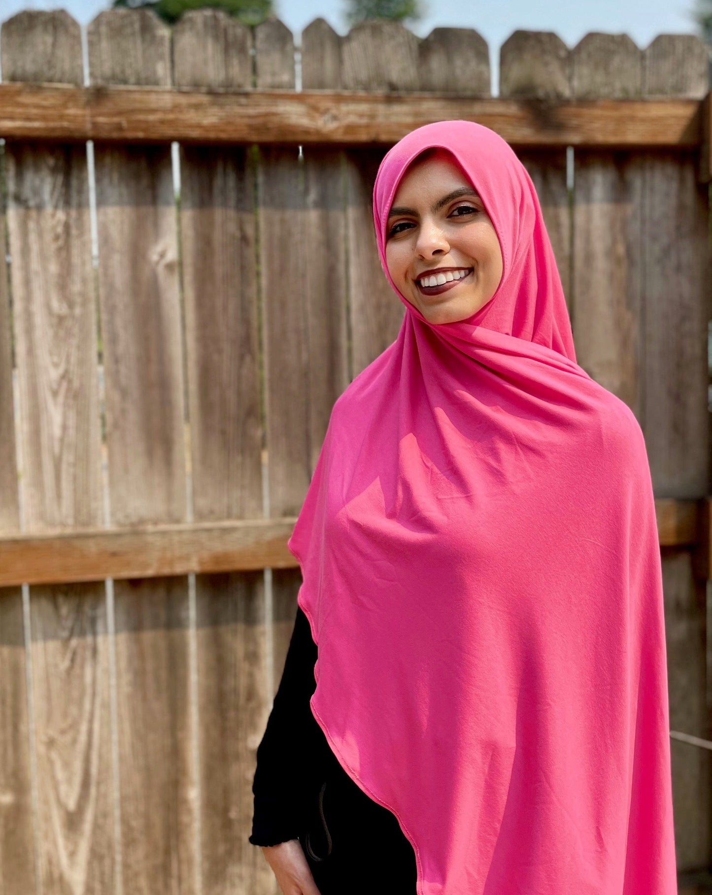 Solid Jersey Hijab: Paradise Pink