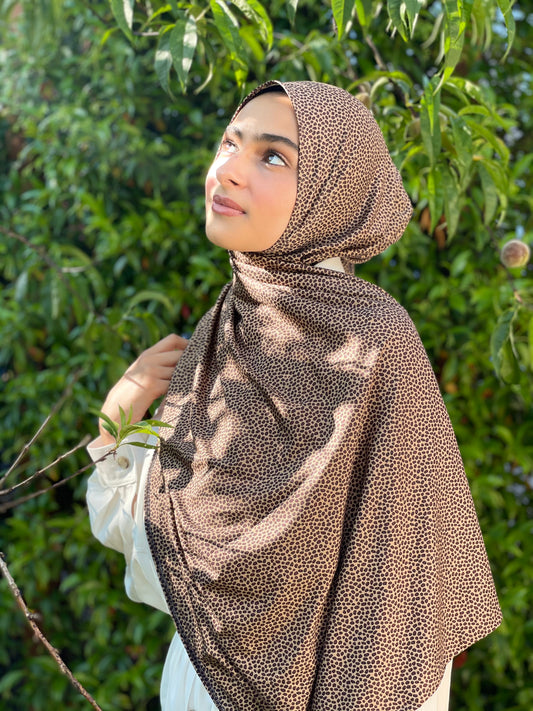 Printed Jersey Hijab: Italian Wild Cat