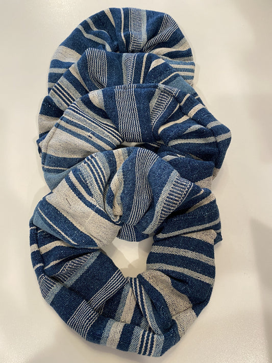 JUMBO Scrunchie - Cote d'Ivoire Blue Striped