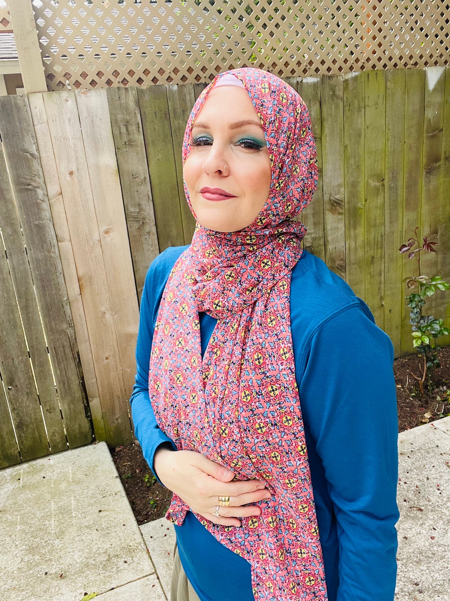 Limited Edition Crepe Chiffon Hijab: Turkish Garden