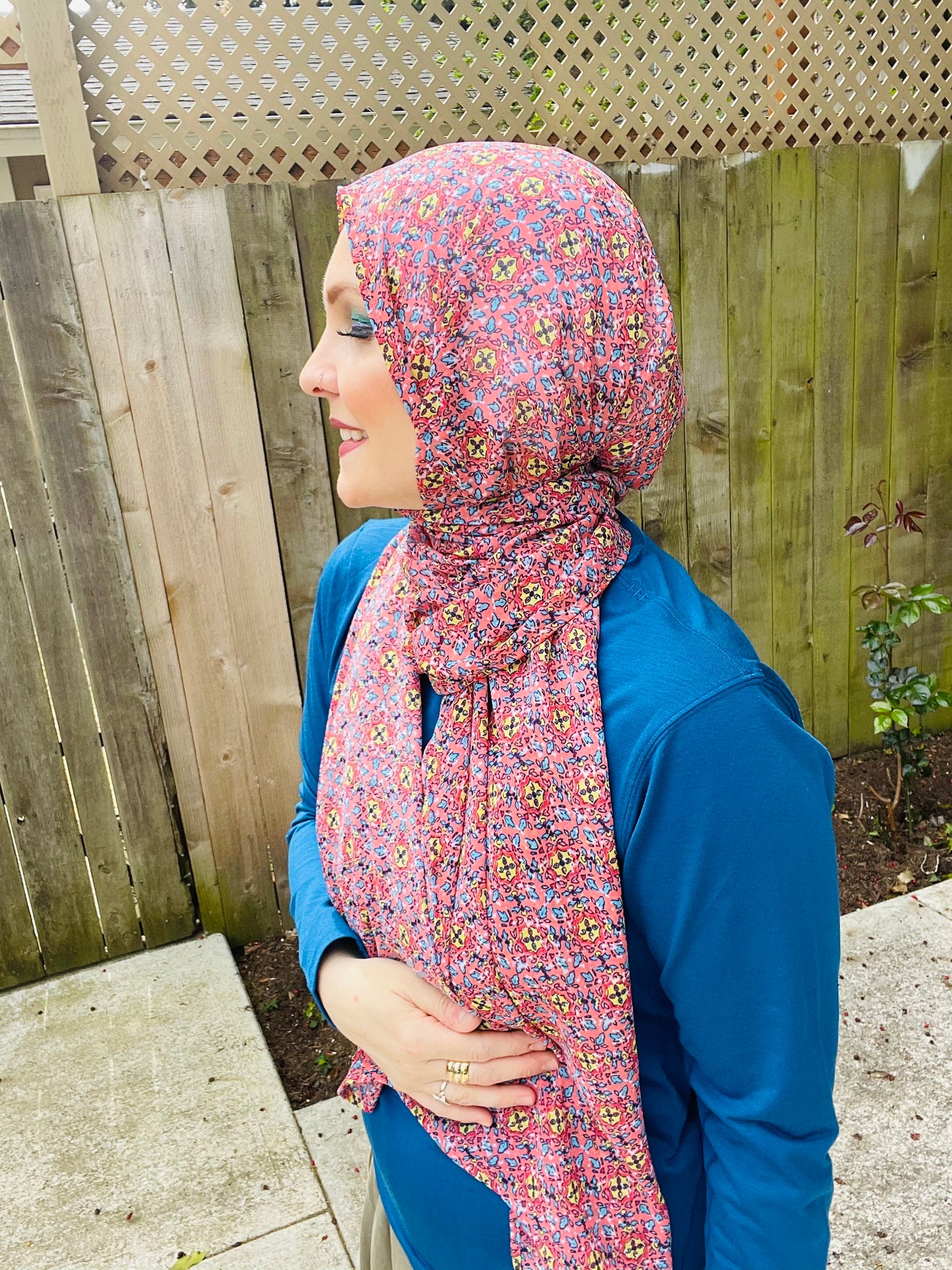 Limited Edition Crepe Chiffon Hijab: Turkish Garden