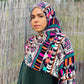 Printed Jersey Hijab: "So Rad"
