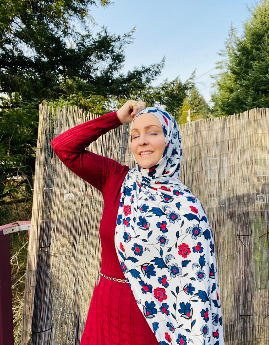 Printed Jersey Hijab: Palestinian Artisan Vibes