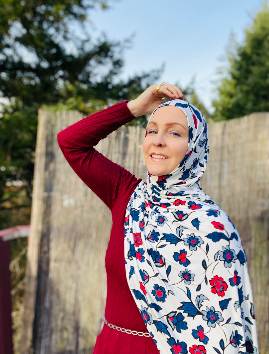 Printed Jersey Hijab: Palestinian Artisan Vibes