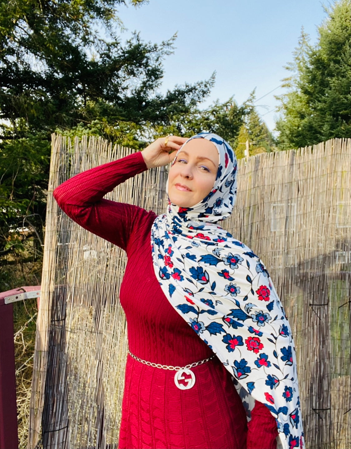 Printed Jersey Hijab: Palestinian Artisan Vibes