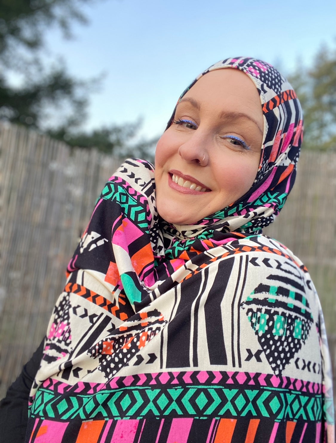Printed Jersey Hijab: "So Rad"