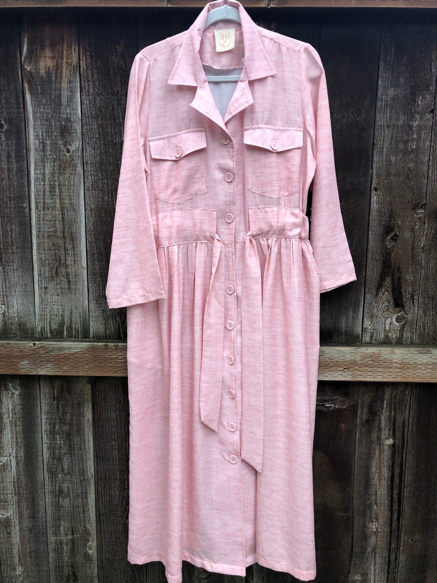 Spring Trench Dress - Pink