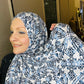 Printed Jersey Hijab: Casablanca Cool