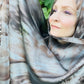 Limited Edition Chiffon Hijab: Iridescent Silkscreen