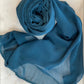Crinkle Chiffon Hijab: Peacock