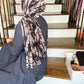 Tie Dye Jersey Hijab: Spicy Black Chai