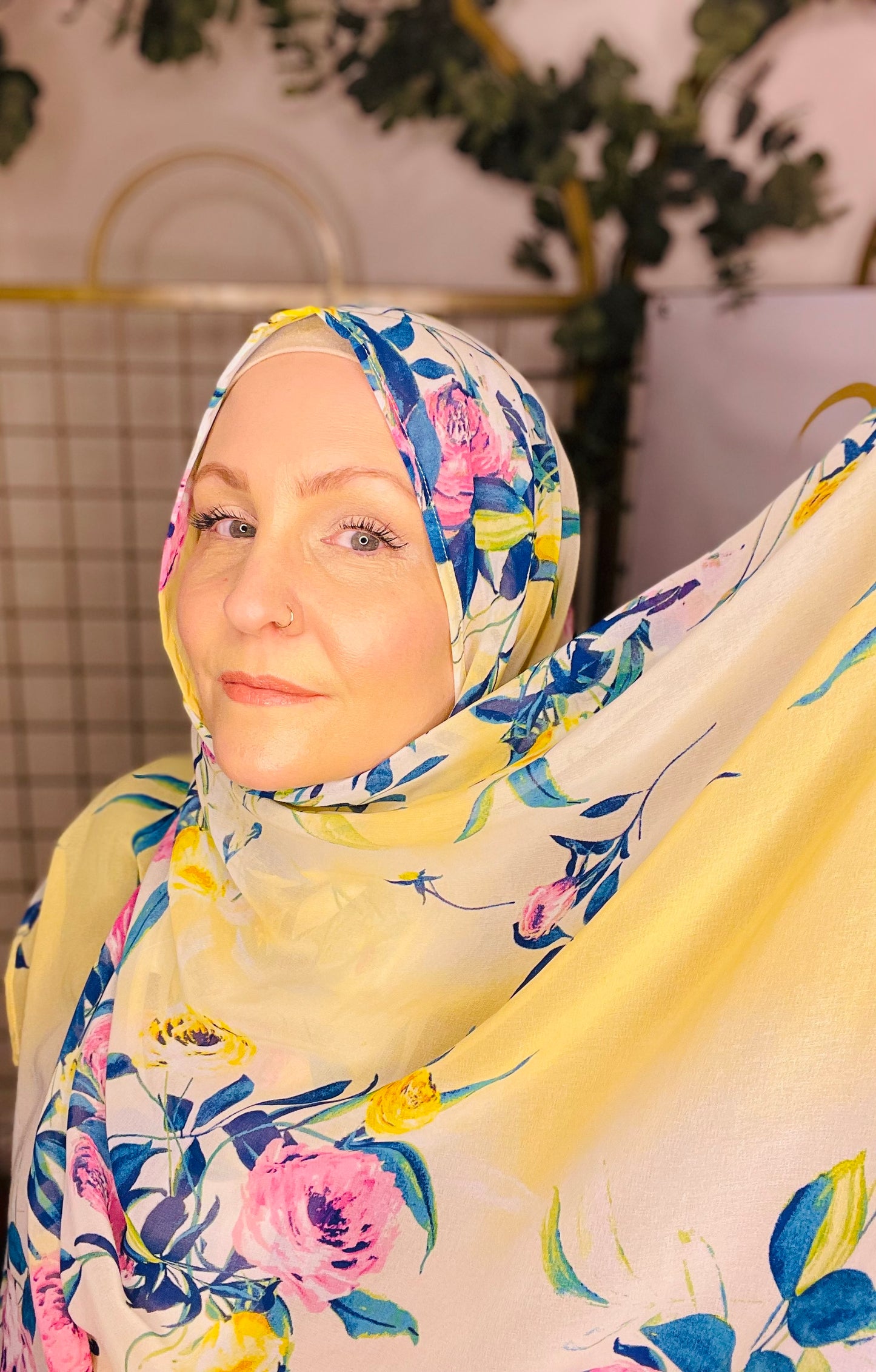 Limited Edition Crepe Chiffon Hijab: Homecoming Queen in Light Yellow