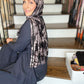 Tie Dye Jersey Hijab: Spicy Black Chai