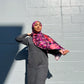 Printed Jersey Hijab: Purple Ikat