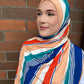 Printed Jersey Hijab: Sporty Beach Ready