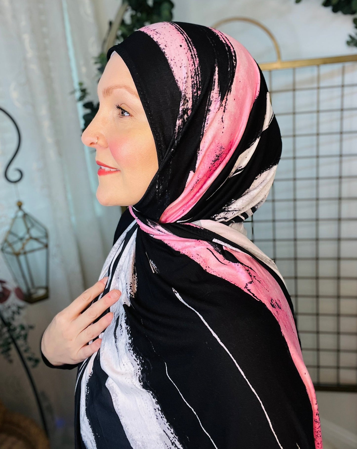 Printed Jersey Hijab: Saved By The Bell
