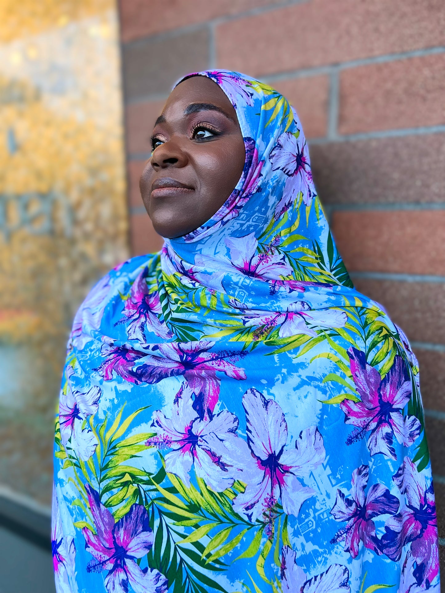 Printed Jersey Hijab: Aruba