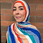 Printed Jersey Hijab: Sporty Beach Ready