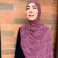 Printed Jersey Hijab: Celebration Burgundy