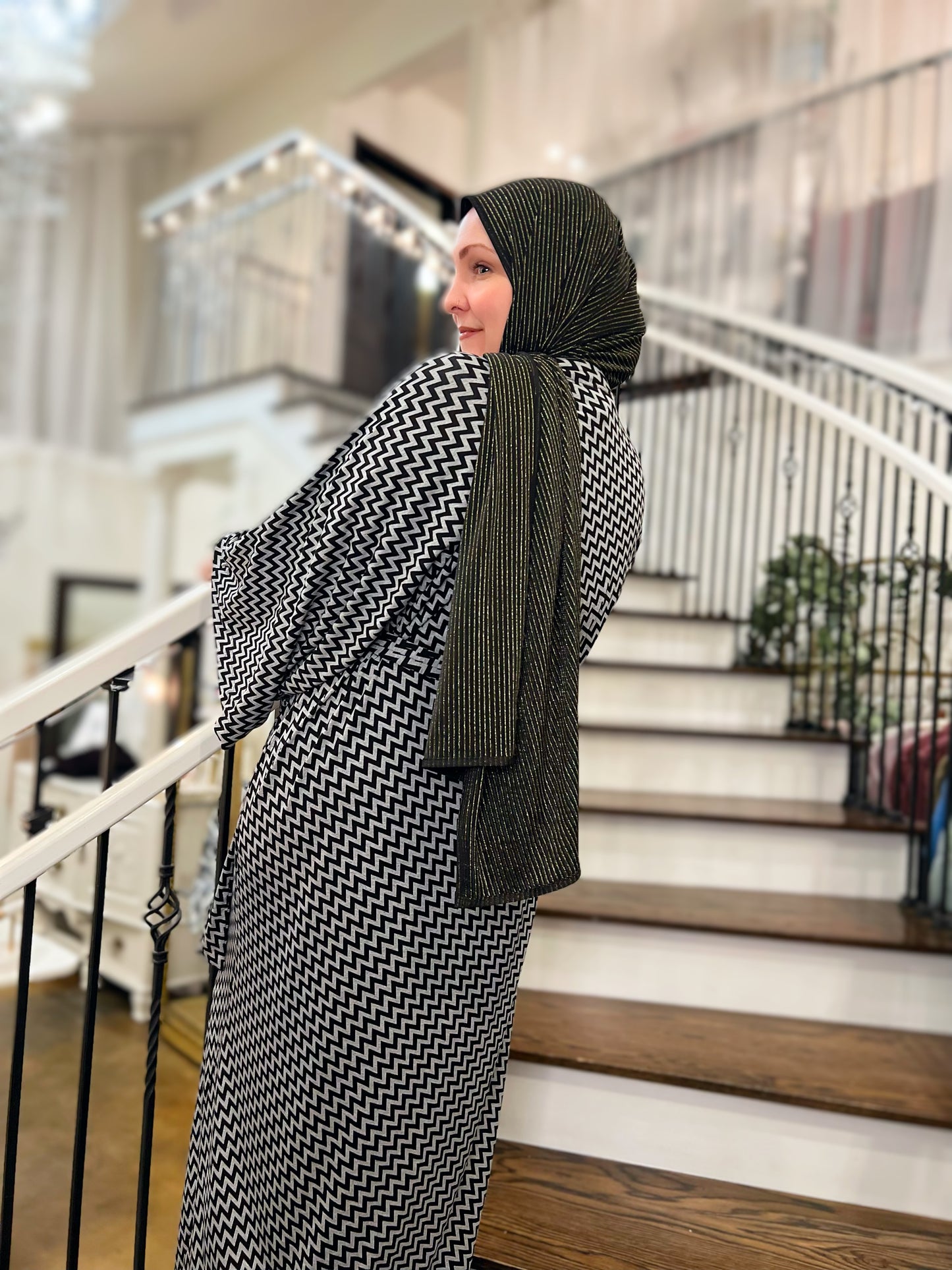 Signature MC Kimono: Statement Chevron