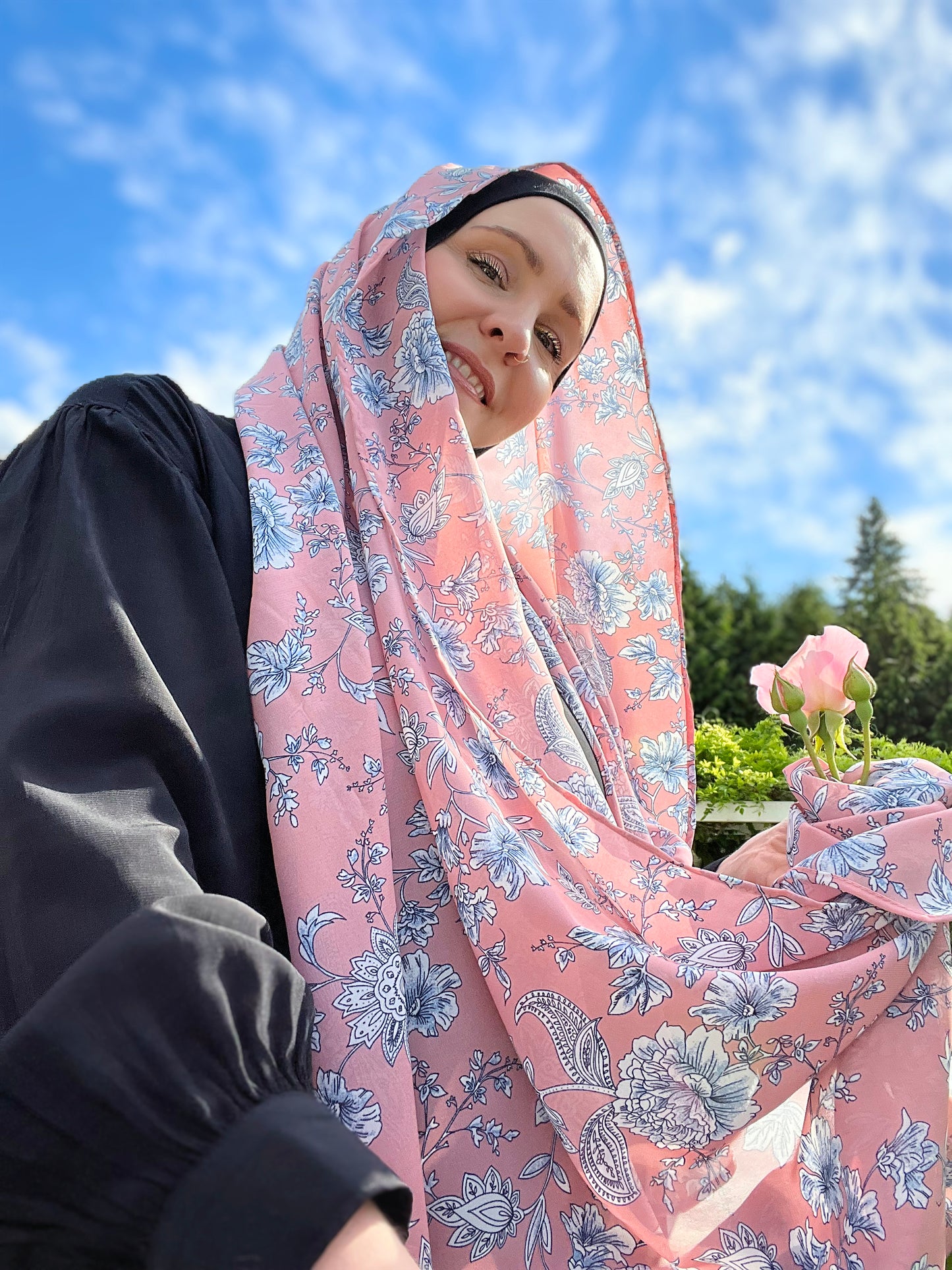 Chiffon Hijab: Summer Bouquet